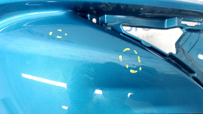 Front bumper bare right Toyota Prius 50 Prime 17-22 without parking sensors, blue 791, scratches, dented