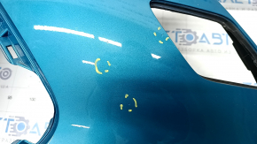 Front bumper bare right Toyota Prius 50 Prime 17-22 without parking sensors, blue 791, scratches, dented