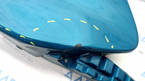 Front bumper bare right Toyota Prius 50 Prime 17-22 without parking sensors, blue 791, scratches, dented
