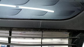 Radiator grill assembly Toyota Prius 50 Prime 17-19 without parking sensors, dented, scratches, crack in the overlay, broken mount