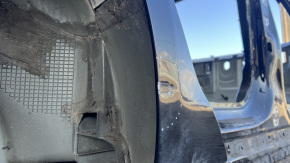 Quarter wing rear right Tesla Model S 12-20 on the body, aluminum panel, black PBSB, small dents on the arch, dented at the rear