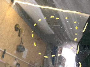 Mazda 6 sunroof glass 13-21 scratches 900x480mm, not orig