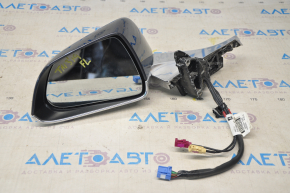 Tesla Model 3 left side mirror 18-13+2 pins, heated, auto-dimming, chrome, graphite, paint peeling, oxidation, scratches