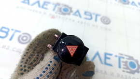 Hazard light button Toyota Prius 50 Prime 17-22 under large display, scratches