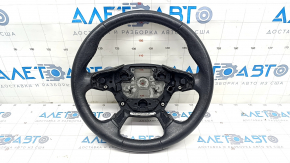 Naked steering wheel Ford C-max MK2 13-18 leather black, worn, scratches