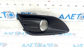 Front right fog light frame Ford C-max MK2 13-18 usa with chrome ring, sand