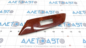 Front right window lift control trim Lexus RX350 RX450h 10-15 in light brown wood, worn