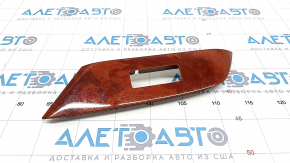 Front right window lift control trim Lexus RX350 RX450h 10-15 in light brown wood, worn, broken mount