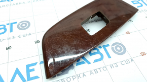 Rear left window lift control trim Lexus Hs250h 10-12 wood grain, worn