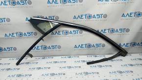 Glass seal front left Lincoln MKX 16- with upper chrome molding, triangle glass, deformed guide