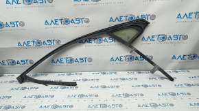 Glass seal front left Lincoln MKX 16- with upper chrome molding, triangle glass, deformed guide