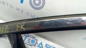 Front right glass seal Lincoln MKZ 13-16 with upper chrome molding, triangle glass, scratches on molding