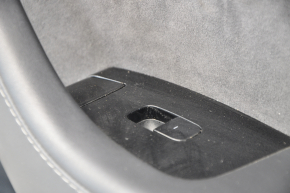 Door trim card front right Tesla Model 3 18-20 black leather, cloth insert, with window lift control and door opening button, leather melted