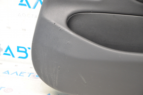 Door trim card rear right Tesla Model 3 18-20 leather black, cloth insert, with speaker, with window lift control and door opening button, leather melted, worn