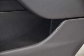 Door trim card rear right Tesla Model 3 18-20 leather black, cloth insert, with speaker, with window lift control and door opening button, leather melted, worn