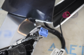 Side mirror right Tesla Model 3 18-20 13+1 pins, heated, auto-dimming, graphite, chrome, peeling paint, oxidation