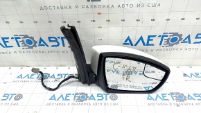Side mirror right Ford C-max MK2 13-18 7 pins, turn signal, heated, white, scratches