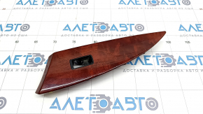 Rear left window lift control trim Lexus ES350 07-09 wood grain, worn