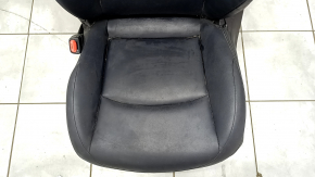 Driver's seat Toyota Prius 50 Prime 17-19 with airbag, electric, heated, black leather, scratches on the lining, whitened plastic, needs cleaning