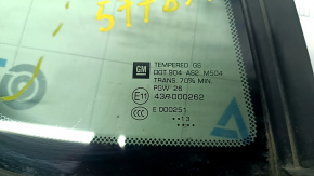 Door glass triangle rear right Chevrolet Volt 11-15 with glass seal, scratches