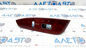 Front right window lift control trim Lexus LS460 LS600h 07-12 wood grain, cracked varnish, broken mount