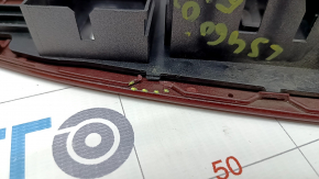 Front right window lift control trim Lexus LS460 LS600h 07-12 wood grain, cracked varnish, broken mount