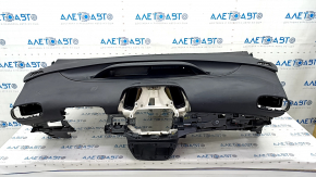 Torpedo front panel with AIRBAG Toyota Prius 50 Prime 17-22 black for large display, for cleaning