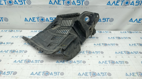 Front left fender liner Lexus RX350 RX450h 10-12 pre-restoration, breaks, cracks, broken mount, torn off rear part