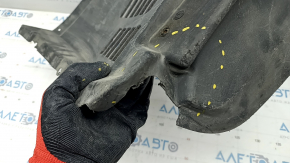 Front left fender liner Lexus RX350 RX450h 10-12 pre-restoration, breaks, cracks, broken mount, torn off rear part