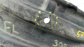 Front left fender liner Lexus CT200h 11-17 rear part, fasteners torn