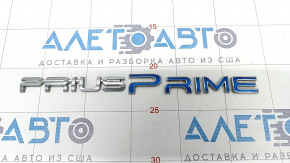 Emblem inscription "PRIUS PRIME" trunk door Toyota Prius 50 Prime 17-22