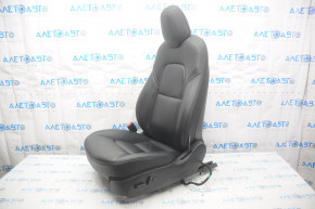 Driver's seat Tesla Model 3 18 - black leather, with airbag, electric, heated with tensioner, melted leather, needs cleaning, scratches