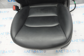Driver's seat Tesla Model 3 18 - black leather, with airbag, electric, heated with tensioner, melted leather, needs cleaning, scratches