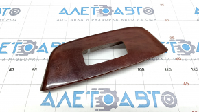 Front right window lift control trim Lexus Hs250h 10-12 wood grain, broken mount