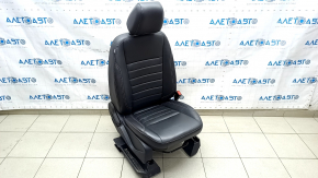 Passenger seat Ford C-max MK2 13-18 with airbag, mechanical, heated, leather, black, for cleaning