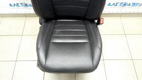 Passenger seat Ford C-max MK2 13-18 with airbag, mechanical, heated, leather, black, for cleaning