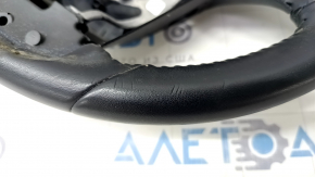 Naked steering wheel Toyota Prius 50 Prime 17-22 leather black, cracked, dented, needs cleaning