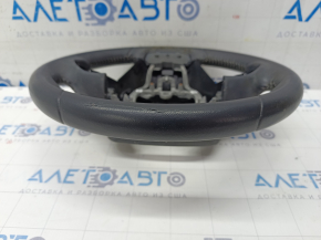 Naked steering wheel Toyota Prius 50 Prime 17-22 leather black, cracked, dented, needs cleaning
