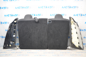 Rear row of seats 2nd row Tesla Model 3 18 - leather black, heated, scratches on plastic, scratched leather, needs cleaning