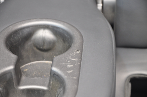 Rear row of seats 2nd row Tesla Model 3 18 - leather black, heated, scratches on plastic, scratched leather, needs cleaning