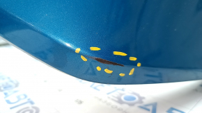 Rear bumper bare Toyota Prius 50 Prime 17-22 without parking sensors, blue, scratch, broken fasteners