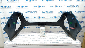 Rear bumper bare Toyota Prius 50 Prime 17-22 without parking sensors, blue, scratch, broken fasteners