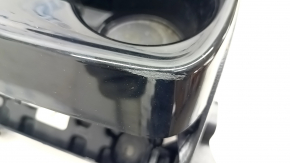 Rear console armrest and cup holders Toyota Prius 50 Prime 17-19 leather black, scratches, for cleaning