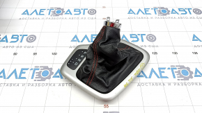 Jeep Cherokee KL 14 shifter pad - red stitching, TRH, minor scratches, no backlight