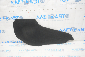 Left center console trim Tesla Model 3 18- black rag rubbed