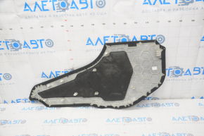 Left center console trim Tesla Model 3 18- black rag rubbed
