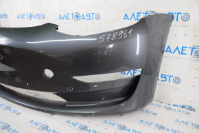 Front bare bumper Tesla Model 3 18 - for parking sensors graphite PMNG, scratches, torn fastener