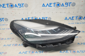 Tesla Model 3 18-20 LED front right headlight with mount, sand, chips, dirt inside