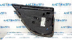 Door trim card rear right Mercedes W213 E 300/350/400/450 17-23 leather black without curtain, wood insert, Burmester, scratches