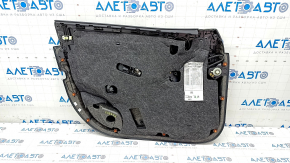 Door trim card front right Mercedes W213 E 300/350/400/450 17-23 leather black, wood insert, Burmester, scratches, bumps